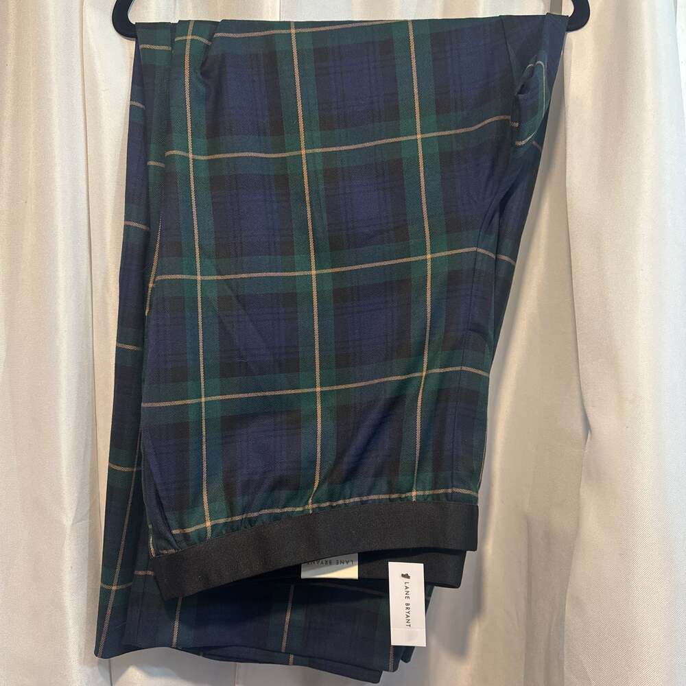 Lane Bryant Wide-Leg Pull-On Pants — High Rise, Soft Jersey, Exposed Elastic